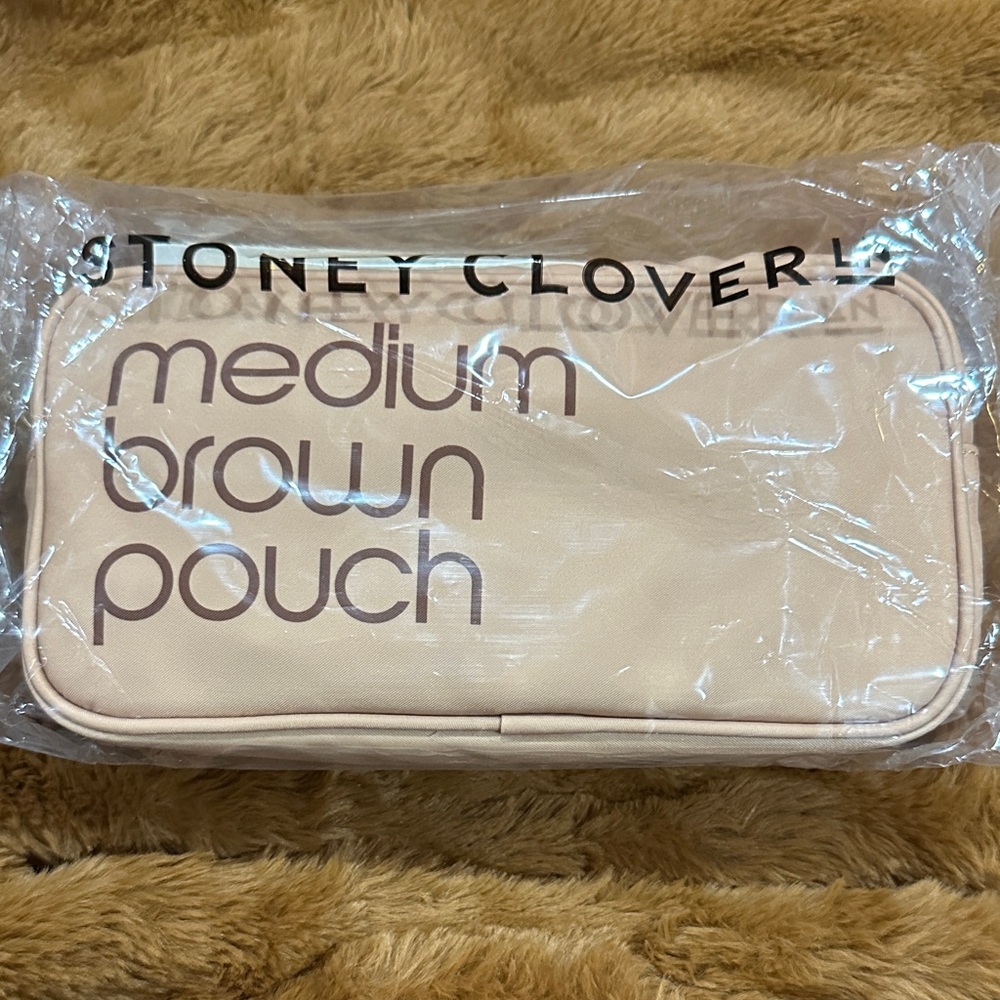 Stoney Clover Bloomies Bloomingdale’s Medium Brown Pouch NWT